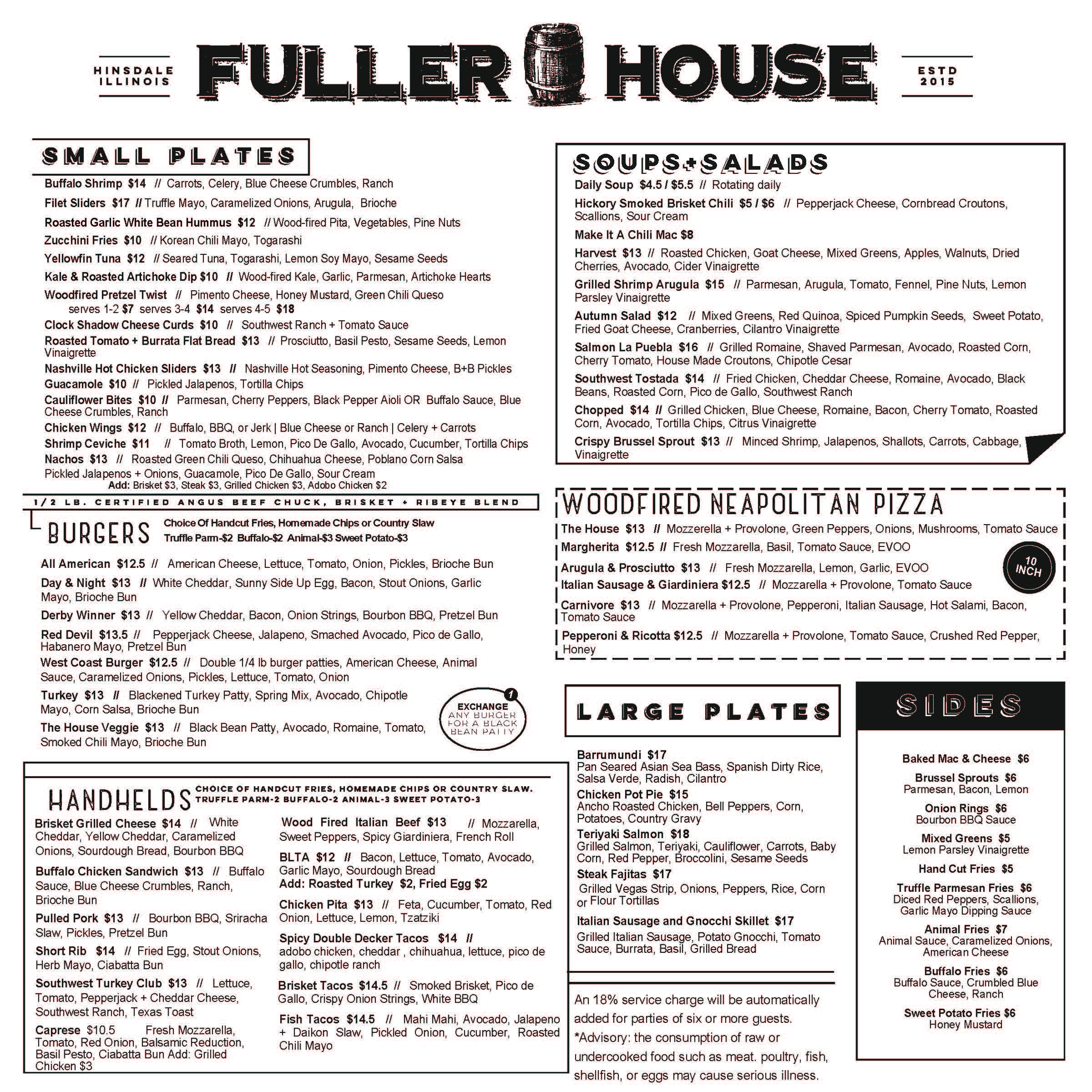 Menus Fuller House